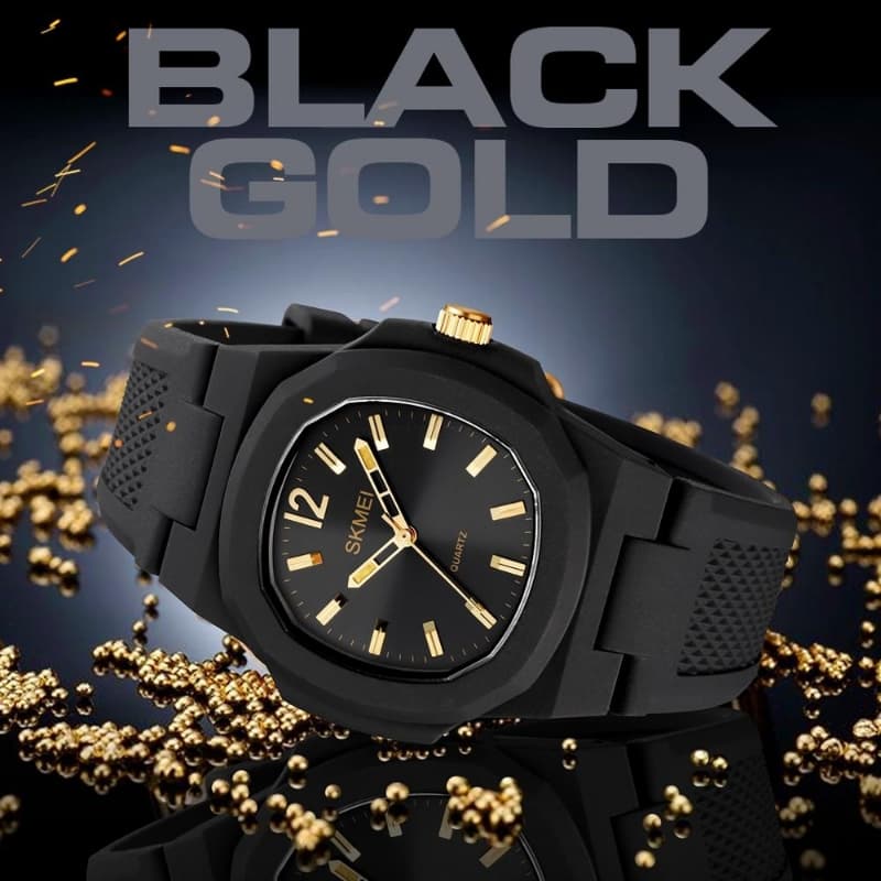Skmei Black Gold