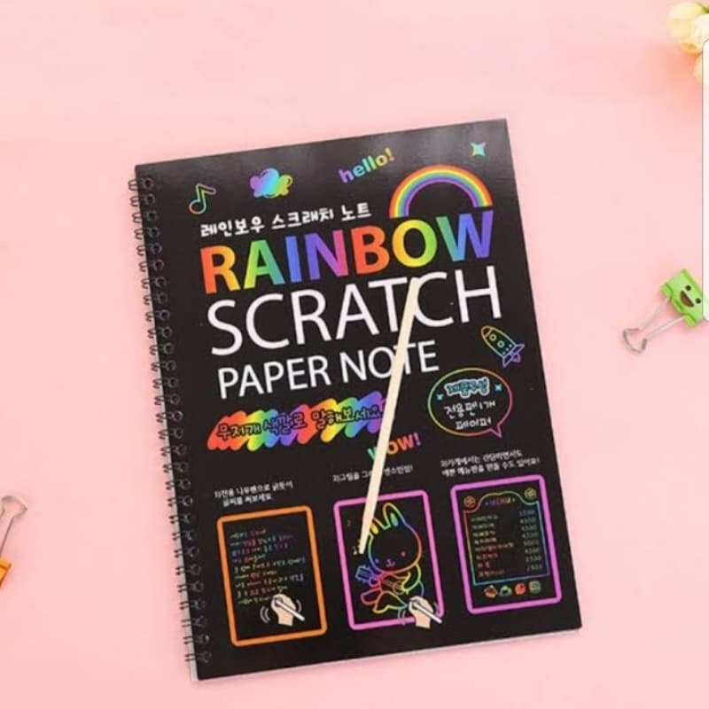 Rainbow Scratch Book